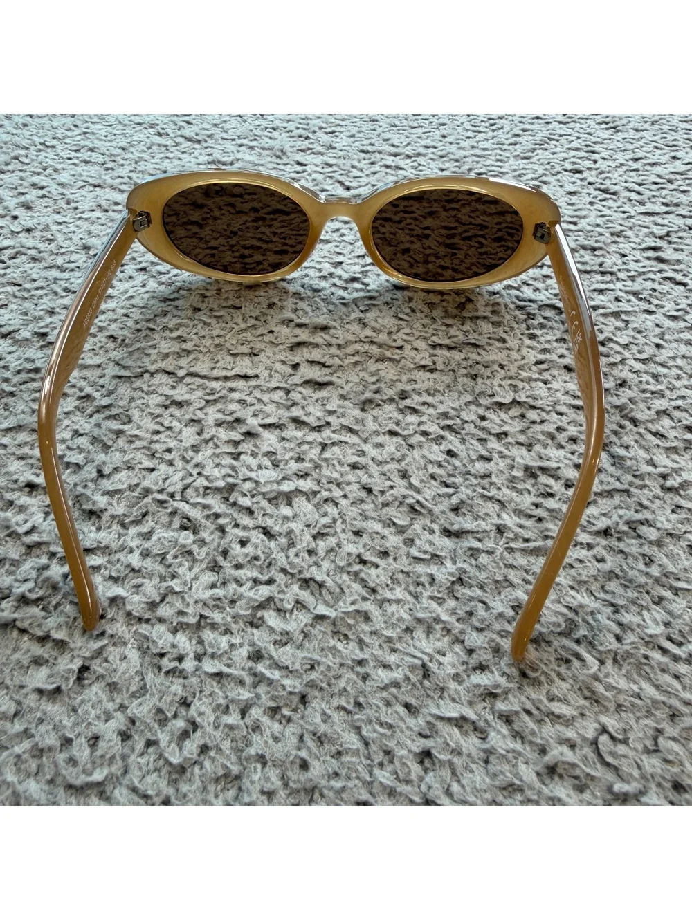 French Connection FC5833 Brown Oval Sunglasses Honey Amber Frame 51-21-142